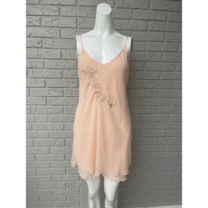 Secret Treasures Women Embellished Peach Sleepwear Size M